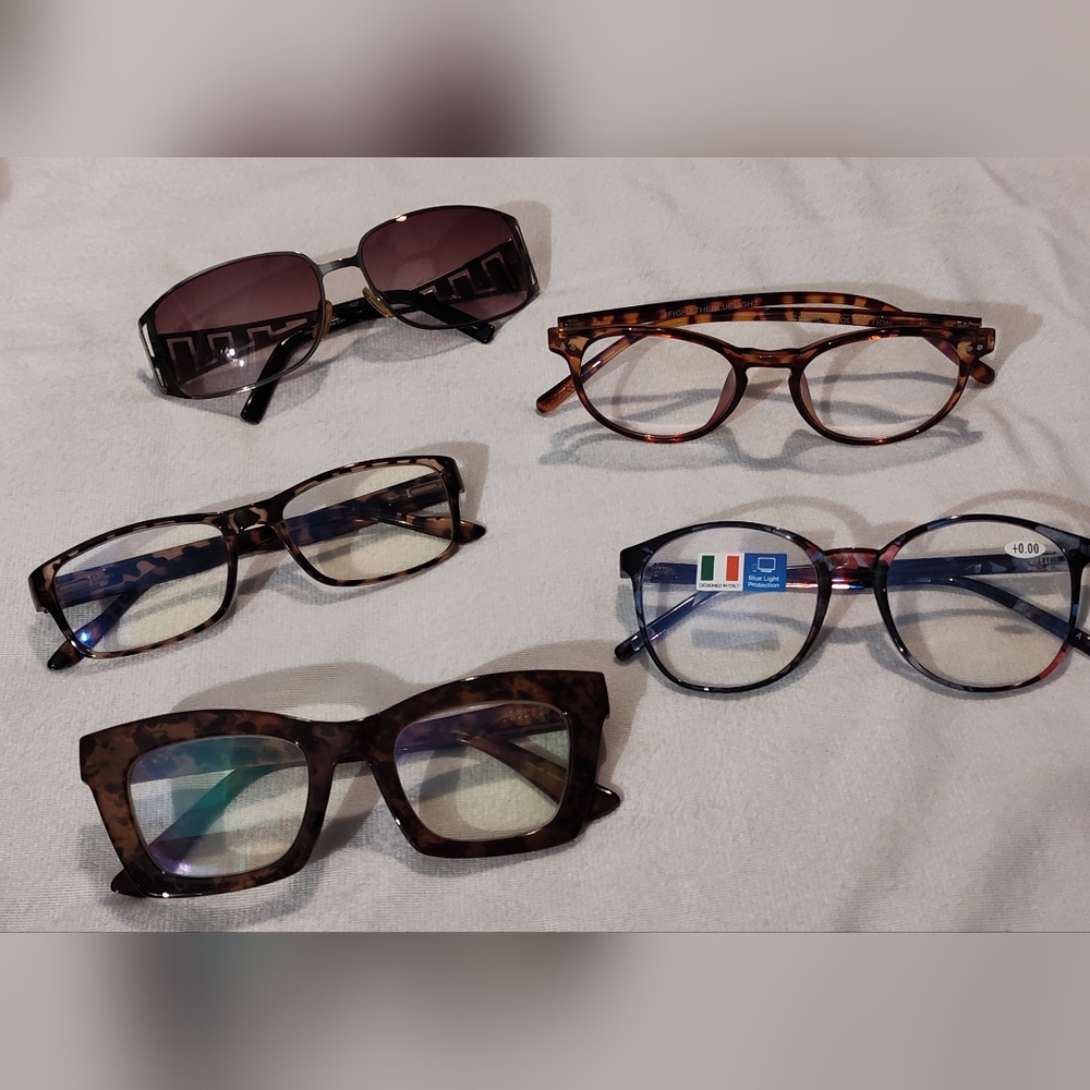 NEW & Like-New Blue Light Blockers Bundle (5prs)